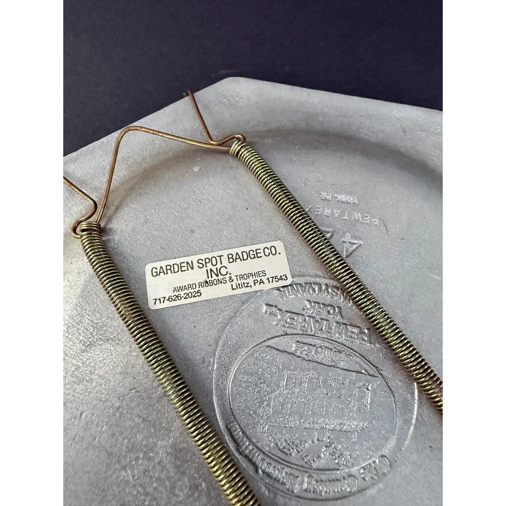 Vintage Pewtarex York PA Octagonal Pewter Plate 1983 Trophy R.R.C.C. 8 Inch